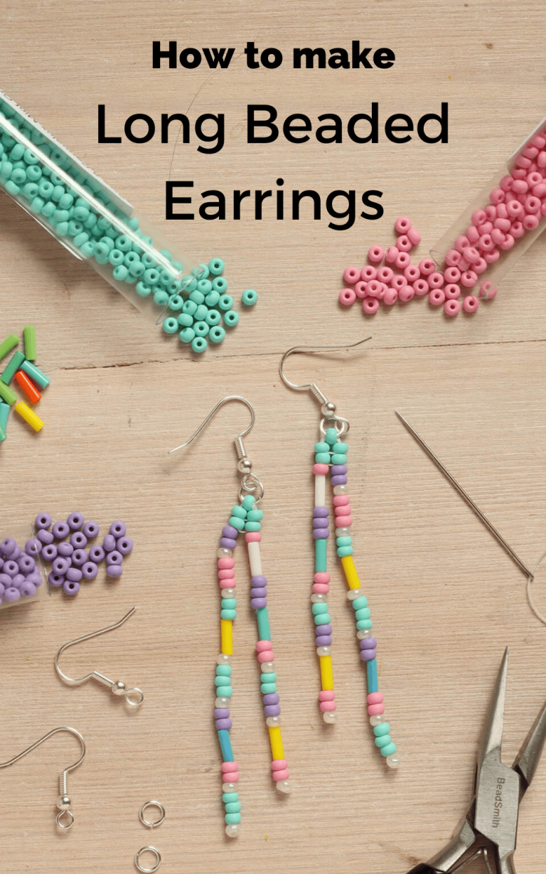How to make Long Beaded Earrings -
